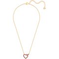 Colar Lovely, Vermelho, Banho de ouro Colar Lovely, Vermelho, Banho de ouro