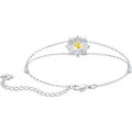 Pulseira Sunshine, Branca, Banho de ródio Pulseira Sunshine, Branca, Banho de ródio