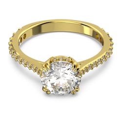 Anel-cocktail-Constella-Lapidacao-princesa-Pave-Branco-Banhado-a-dourado