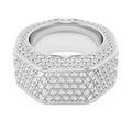 Anel-Dextera-Modelo-octagonal-Pave-Branco-Lacado-a-rodio