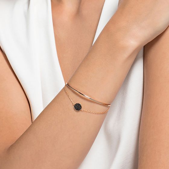 Pulseira-Ginger-Cinza-Revestido-em-Tom-de-Ouro-Rosa
