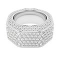 Anel-Dextera-Modelo-octagonal-Pave-Branco-Lacado-a-rodio