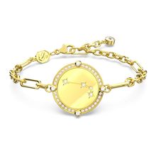 Pulseira Zodiac, Carneiro, Dourado, Lacado a dourado | Swarovski