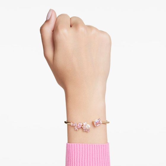 Bracelete-Gema-Combinacao-de-lapidacoes-Rosa-Revestido-em-dourado