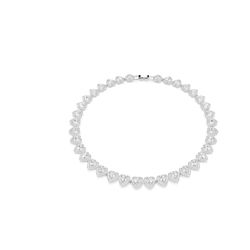 Colar-Tennis-Ariana-Grande-x-Swarovski-Combinacao-de-lapidacoes-Coracao-Branco-Revestido-em-rodio