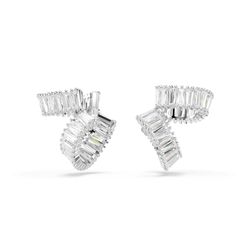 Brincos-cuff-Ariana-Grande-x-Swarovski-Lapidacao-Baguete-Brancos-Revestido-em-rodio