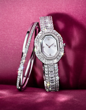 Bracelete Millenia, Swarovski Zirconia com lapidação octogonal